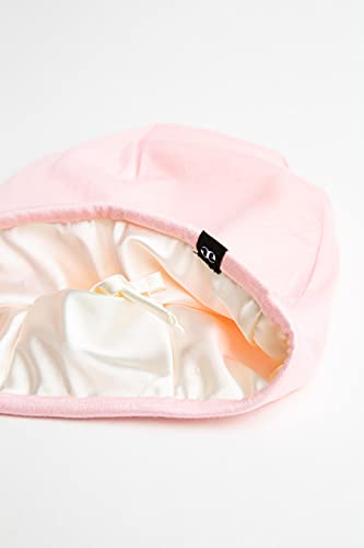 Grace Eleyae Ge Kid Slap Silky Adjustable Satin Lined Sleep Cap Beanie, Pink #TOP1
