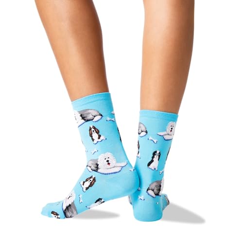 Image of Hot Sox Women's Novelty Geometric Pattern Crew