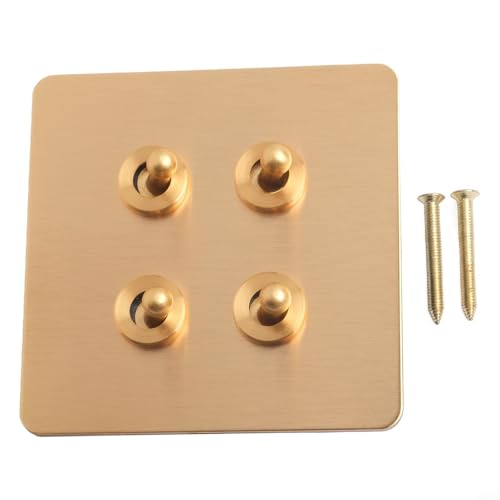 Eawfgtuw Cerradura de puerta de vidrio dorado con llaves, perilla integral para vitrina y bodega, cierre de seguridad de aleación de zinc para vitrina de gabinete, 36,1 x 31,8 x 21,1 mm (A)