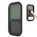 RV/Camper Window, 12" W x 22" H Vertical RV Window, Push-pull Tempered Glass with Screen, Water Tight and Sun Protection RV Black Out Shade for Window, Install Easily Trailer Window (US Stock)