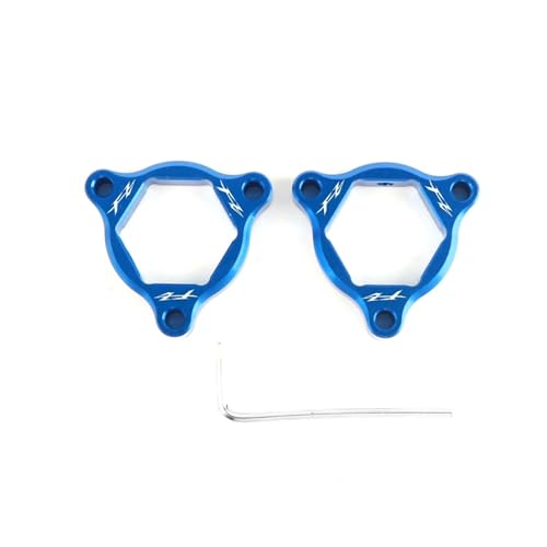 QASULER 22MM, for Yamaha, for FZ6, for Fazer, for FZ6R 2009 2010 Motorrad 22mm CNC Aluminium Federgabel Vorspannungseinsteller Federgabelabdeckung(Blue)