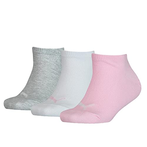 PUMA Unisex Kinder Puma Kids' Invisible (3 Pack) Socks, Rose Water, 31-34 EU