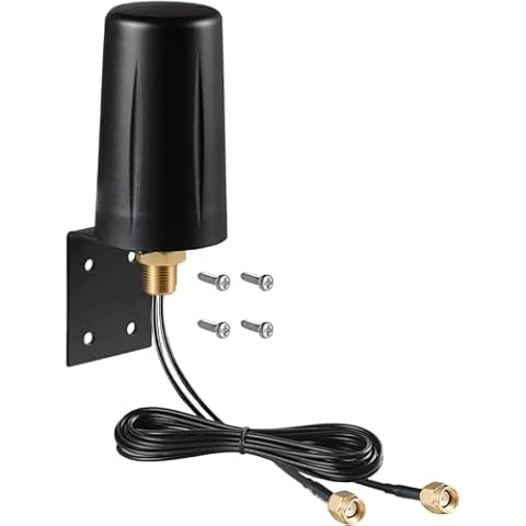 Eifagur 9dBi WiFi 6 6E Tri-Band 2.4GHz + 5 GHz + 6GHz Wall Mount WiFi Antenna for WiFi 6 6E Router Hotspot PC Desktop Computer PCI-E WiFi Network WiFi 6E Card Reolink Security Camera Signal Booster Cover