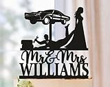Car Mechanic Wedding Cake Topper, Auto Mechanic Cake Topper, Custom Cake Topper, Car Fixer Wedding Cake Topper, Topper With Wrench Tool Party Supplies, the Best Souvenirs for Family and Friends.