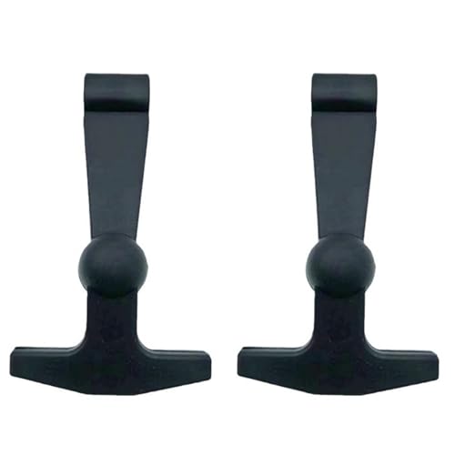 2-Pack Replacement Lid Latches for Yeti and RTIC - Black Rubber Cooler Latches Replacement for Yeti RTIC and More - Hard Handle Grips 20 Inches