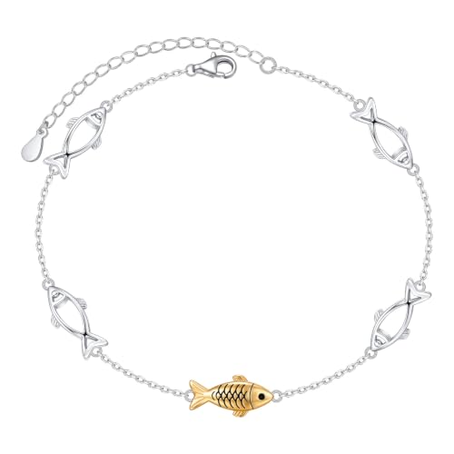 Image of Ladytree Bracelet for Women 925 Sterling Silver Cute Flying Bat /Blue Jay /Turtle /Bunny /Stingary /Octopus Charm Adjustable Bracelet Ocean Jewelry Gifts for Teen Girls Mother Wife Daughter Family