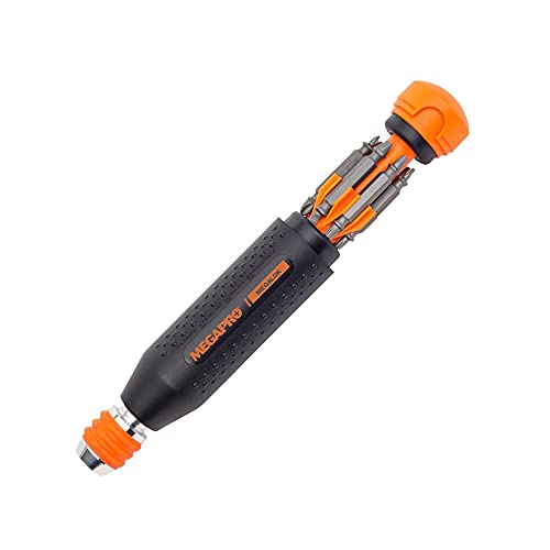 Megapro 181ML 14-in-1 MegaLok Driver, Black Orange