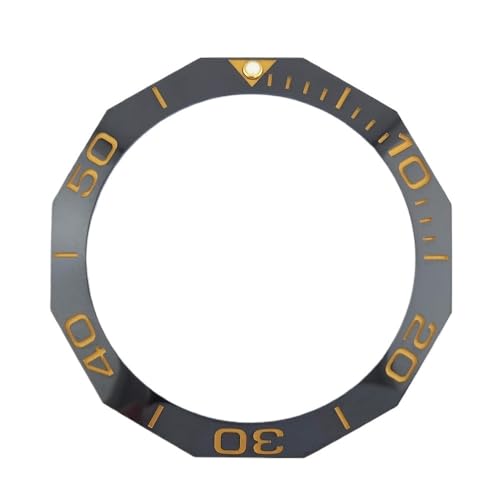 1個 OD:42.3mm*ID:33.2mm 傾斜型発光セラミックベゼルインサート 交換用 自動巻き腕時計 WAY201(TGHY-28)