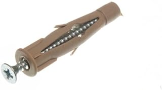 One Stop DIY 100 x CAVITY WALL FIXINGS, NYLON, M8 x 50MM WITH SCREWS NEW