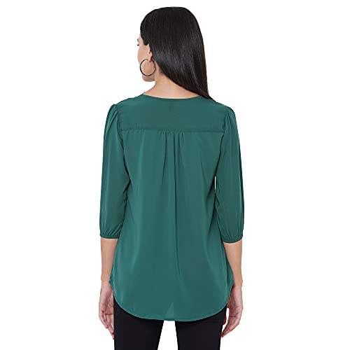 Image of GO-4 IT Women's Top with Cutwork Embroidery in Neck