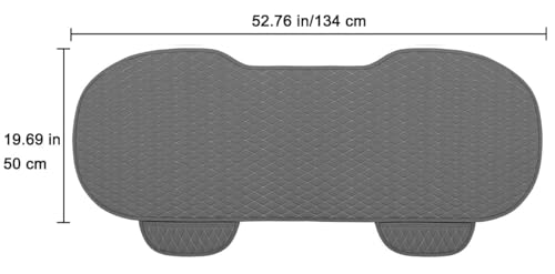 Image of BROGBUS Car Seat Cover Protector Mat Back Cushion Car Seat Mat (Grey, Pack of 1) (Only Rear Seat Mat) | Polyurethane