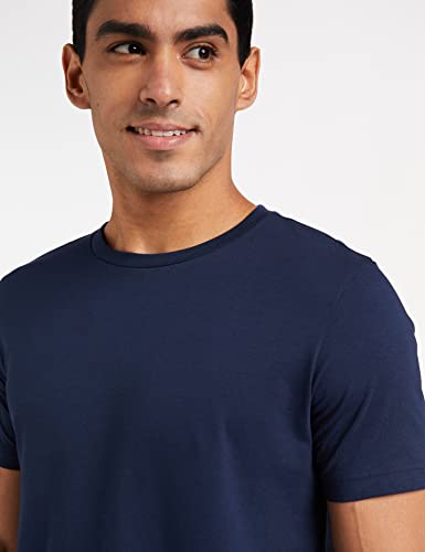 Image of Amazon Brand - Symbol Men's Solid Cotton T Shirt | Plain | Round Neck | Half Sleeve - Regular Fit | Combo Pack of 3 (Available in Plus Sizes)