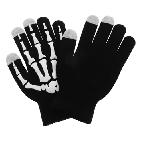 Happyyami Motorcycle Accessories Warm Hand Skull Gloves for Driving Bike Riding Gloves Insulated Liner
