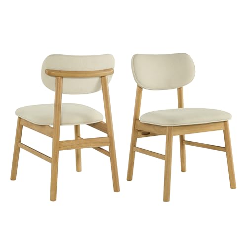 CHITA Upholstered Dining Chairs Set of 2, Mid Century Modern
