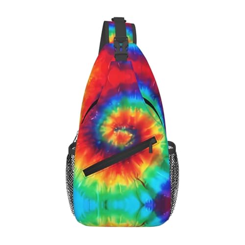 Sac à bandoulière tie dye coloré et résistant pour homme actif et sportif