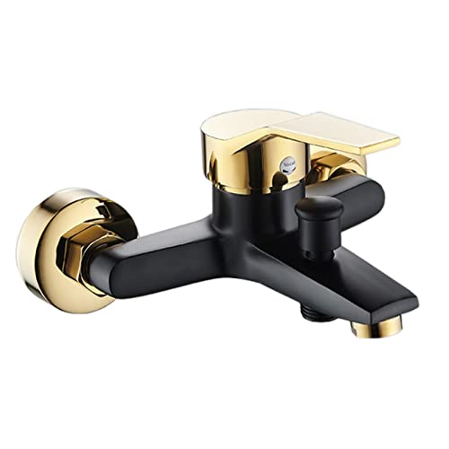 Shower Mixer Taps Bath Tub for Bathroom,Black Bath Taps,Shower Diverter Valve 3 Way,Brass,Faucet for Bathtub,Shower Faucet Adjustable Adapter,Shower Mixer Tap,Chrome