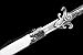 Metal Handle Chinese Kungfu Dao Sword Double Edge 1095 High Carbon Steel Blade Sharp Handmade Home Decor Wushu/Taichi Han Tang Saber Jian