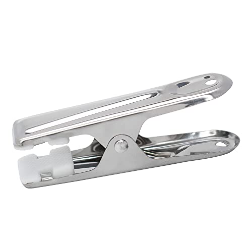 Mimo Style Jogo de 6 Prendedores de Embalagens em Inox, Mantém os Alimentos Frescos Por Mais Tempo,