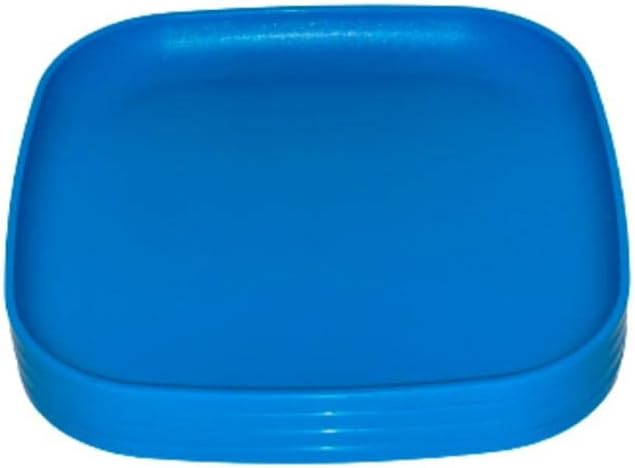 Tupperware 8 Inch Square Plates 4, Blue