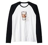 Shh But Coffee First Aquarell Kaffeebecher Koffeinliebhaber Raglan
