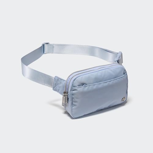 Image of Pander Everywhere Belt Bag for Women, 5 Zipper Pockets Nylon Crossbody Fanny Pack Purse (Windmill Blue).