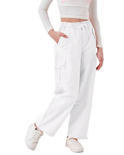 Pantalon fille baggy style cargo pour l'école et les sorties de week-end
