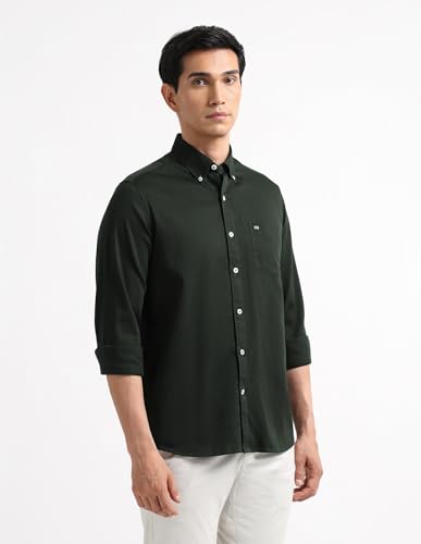 Image of Arrow Striped Slim Fit Mens Casual Shirts - 100% Cotton, Breathable & Comfortable, Full Sleeves Shirts for Men