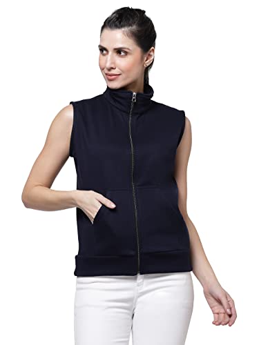 Image of UZARUS Women's Half Sleeves Cotton Fleece Premium Jacket