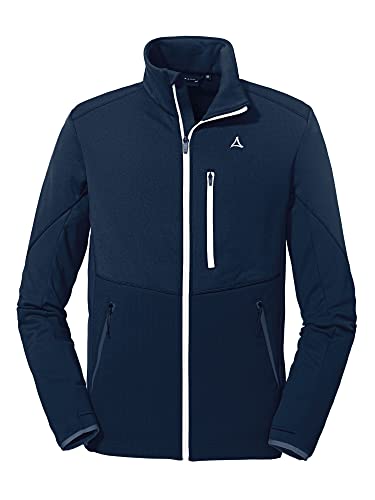 Schöffel Herren Fleece Jacket Lodron M, atmungsaktive Fleecejacke aus 4-Wege-Stretch, Funktionsjacke mit Body-Mapping Technologie und Original ÖSV Logos, navy blazer, 54
