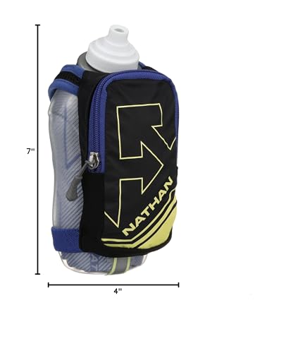 Nathan SpeedDraw Plus Insulated Handheld Water Bottle – Grip-Free Running Flask for Runners, Hiking, and Sports