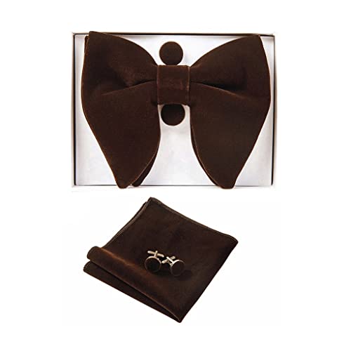 Set de Corbata de Lazo de Terciopelo para Hombre con Caja de Regalo