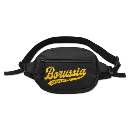 Borussia Dortmund BVB Gürteltasche Bauchtasche (schwarz, Einheitsgröße)