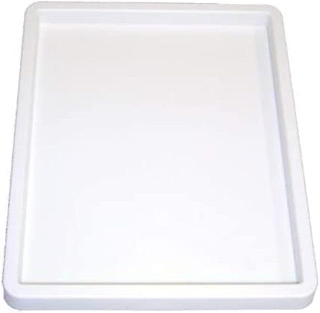3 Ace Crafts Extra Large Inking Tray Rectangular Single Plastic Paint Palette for Kids and Adult Painting Holder Paint Mixing Palette for Watercolour Oil Painting Art Work Pads of Robust Material