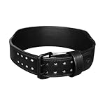 Gymreapers Leather Weightlifting Belt for Bodybuilding, Squatting, Lower Back Support & Back Pain - Real Leather, Adjustable Buckle Sizing - Men Women - Image 5