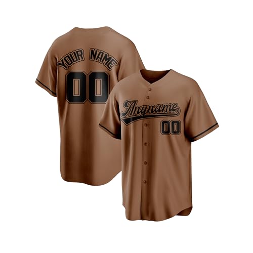 Custom Baseball Jersey Personalizado con Bordado o Impreso Nombre del Equipo, Número, Logo. Camiseta Uniforme Deportivo para Hombres, Mujeres y Jóvenes