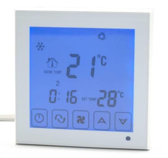 HESSWAY Thermostat Controllers for fan coil cooling/heating 2/4 Pipes Central Duct ACs with/without IR Control & Wifi by SmartBusinessGoods (Model 03AC - 2/4 Pipe without IR Remote Control)