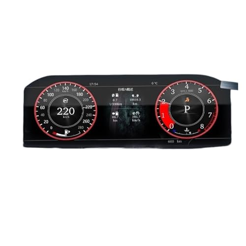 Cabina virtual de 12.3 pulgadas para Jaguar F-Type odómetro digital de alta precisión