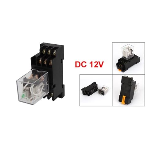 Relé electromagnético DPDT 12V soluciona fallos de diagnóstico con su LED verde 2