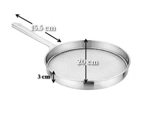 Image of Urban Foundry Phulka Grill Roaster for Gas Stove, Grill Mesh Tawa Jali for Kitchen Cooking, Roti Basket Pan Roaster Grill, Papad Jali, Mesh Brinjal (Completely Stainless Steel)-Pack of-1