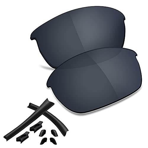 Image of Polarized Replacement Lenses & Rubber Kits for Oakley Flak Jacket OO9009 Sunglass