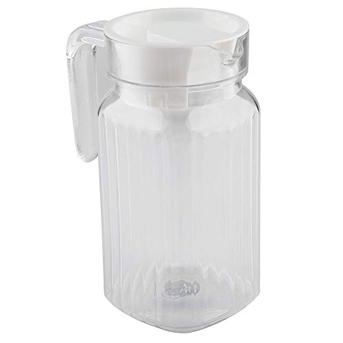 Yctze Transparent Acrylic Juice Jugs Plastic Clear Water Pitchers Ice Tea Jug with Lid Clear Acrylic Beer Pitcher Plastic Juice Bottles with Lids Cold Water Bottle for Home Bar Fridge (500ML)