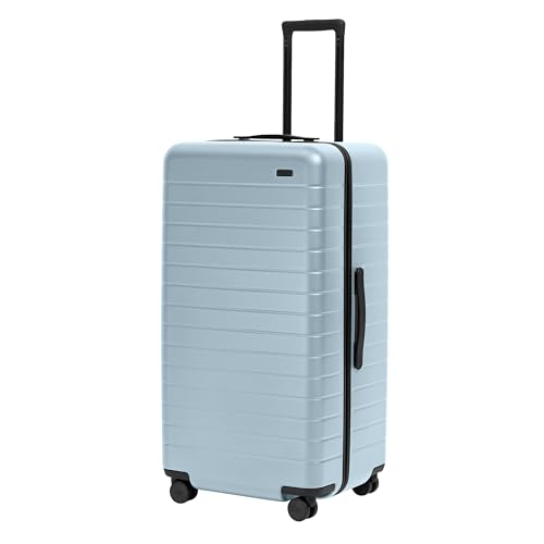 Away Amazon Exclusive Trunk Checked Luggage - 31-Inch Lightweight Hardside Suitcase with 360 WhisperGlide Spinner Wheels Interior Compression System TSA-Accepted Lock - Sky Blue