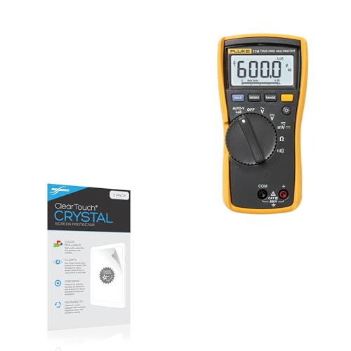 BoxWave Screen Protector Compatible with Fluke 114 - ClearTouch Crystal (2-Pack), HD Film Skin - Shields from Scratches