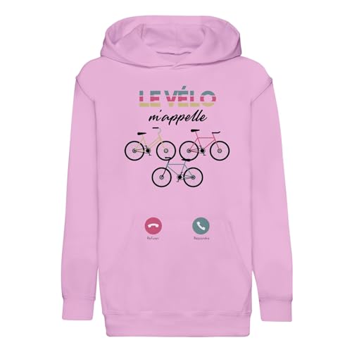 Sweat à capuche enfant vélo m'appelle en textile premium pour le cyclisme de route