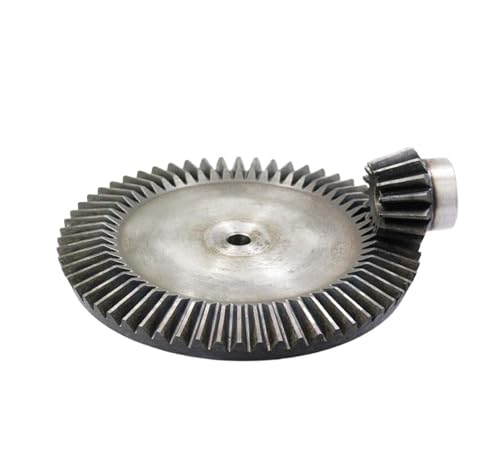 Bevel Gear Pinion Hardware Mechanical 1.5M-15/60Teeths Metal Umbrella Bevel Gear 90 Degrees 4 :1 Transmission Gear Diameter 91mm/24mm (Hole D:10mm/8mm) 1Set