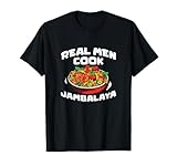 De vrais hommes cuisinent des plats de Jambalaya Cool, amateur de Jambalaya Eater T-Shirt