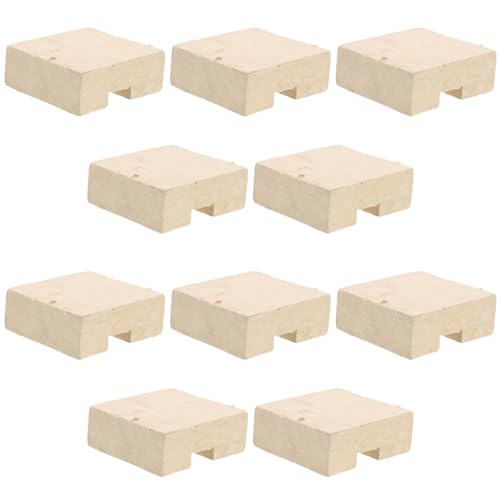 Toyvian 10 Piezas Accesorios De Corcho Cóncavo Cuña De Fijación Para Mango De Cuña De Reparación Para Azada Para Herramientas De Jardín Para Azada Para Accesorios