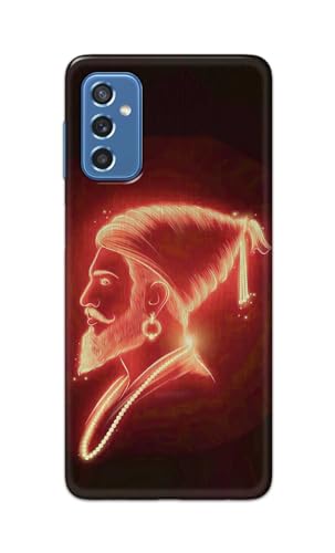 Image of PRINTFIDAA Plastic Printed Hard Back Cover Case For Samsung Galaxy M52 5G Back Cover (Chatrapati Shivaji Maharaj) -112, Multicolor