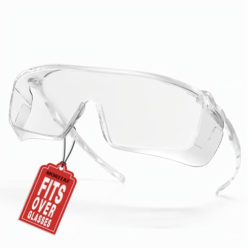 MORELKE ANSI Z87.1 Safety Glasses OTG Clear