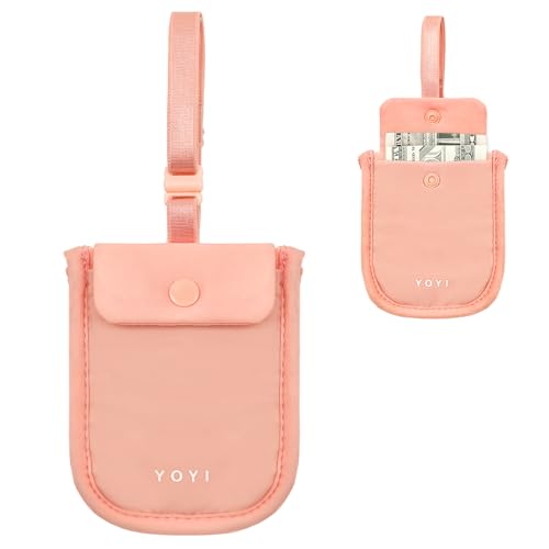 YOYI YOYI RFID Blocking Bra Wallet Hidden Travel Pouch Secret Stash Pocket - Credit Cards & Money & Valuables with Adjustable Elastic Strap Suitable for All Bra Sizes